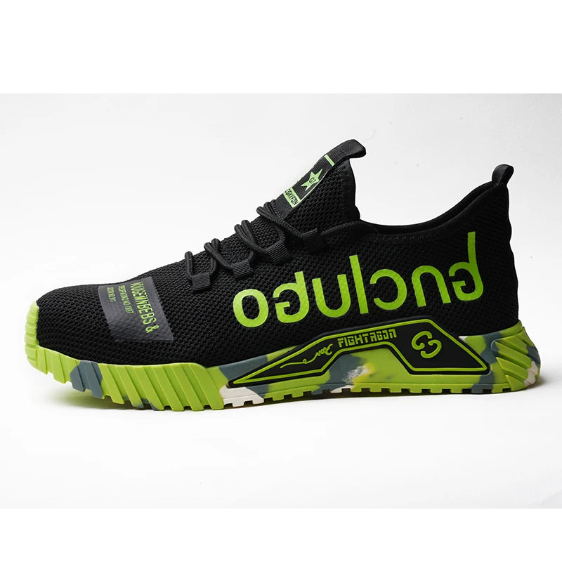 Steel Toe Safety Shoes Men Anti-Smash Anti-puncture Work Shoes Men Breathable Work Sneaker Indestructible Work Safety Boots