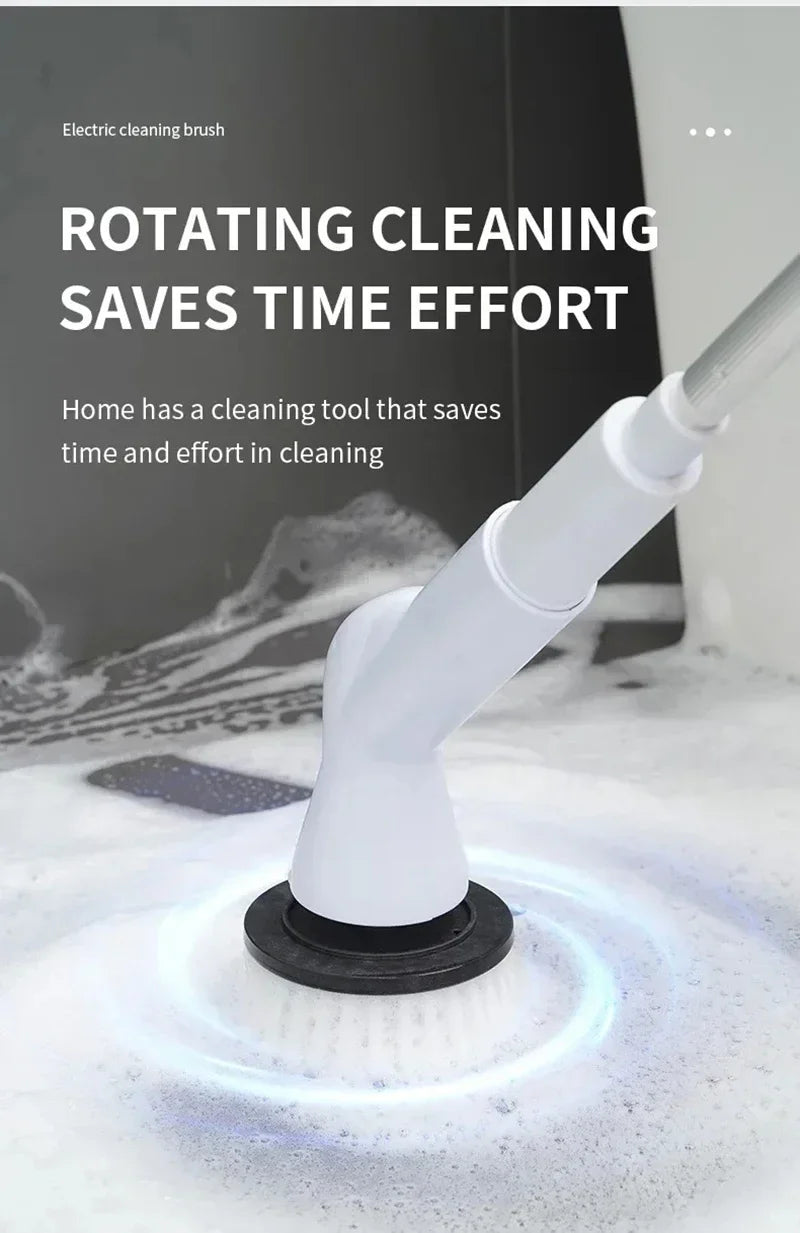 Xiaomi 6-in-1 Electric Cleaning Brush 2000mAh Cordless Electric Rotary Cleaning Brush Shower Cleaning Brush Kitchen Bathroom