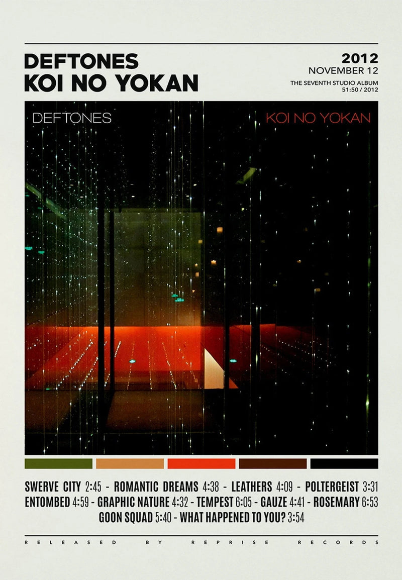 Deftones Band Poster Print Canvas Painting Around the Fur/Saturday Night Wrist Music Album Cover for Room Home Wall Art Decor
