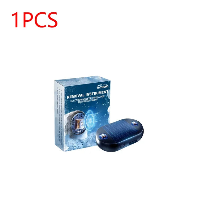 1-3pcs Solar Antifreeze Electromagnetic Molecular Car Windshield Snow Removal Device Glass Window Defogging &amp; Defrosting &amp; Deice 5-12V 