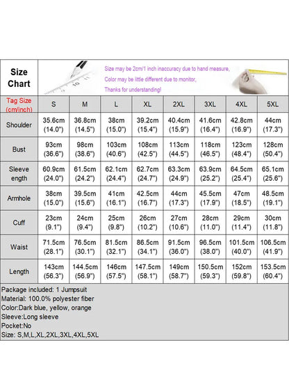 Plus Size 5XL VONDA Elegant Jumpsuist Women 2024 Autumn Polka Dot Rompers Long Lantern Sleeve Casual Long Overalls Playsuits