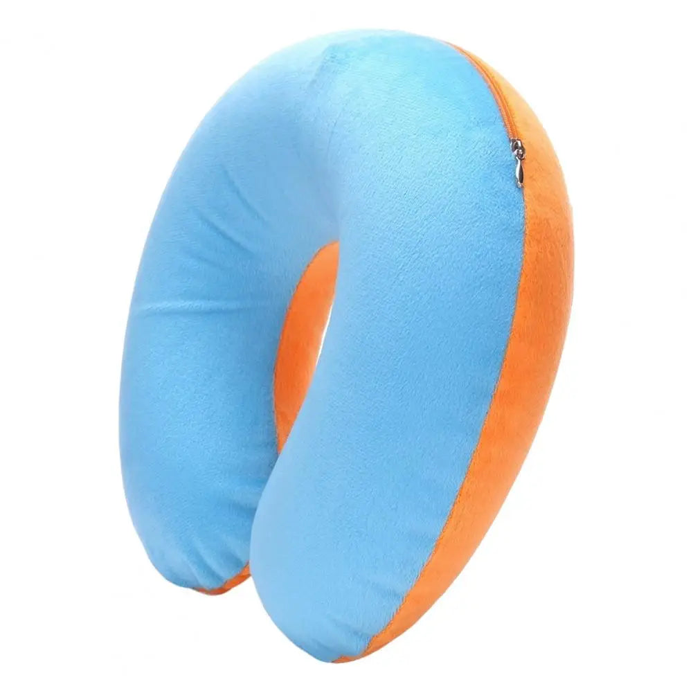 Almohada de cuello en forma de U, inflable, para aliviar la fatiga, para viajes, reposacabezas de vuelo, cojín para dormir en forma de U para avión.