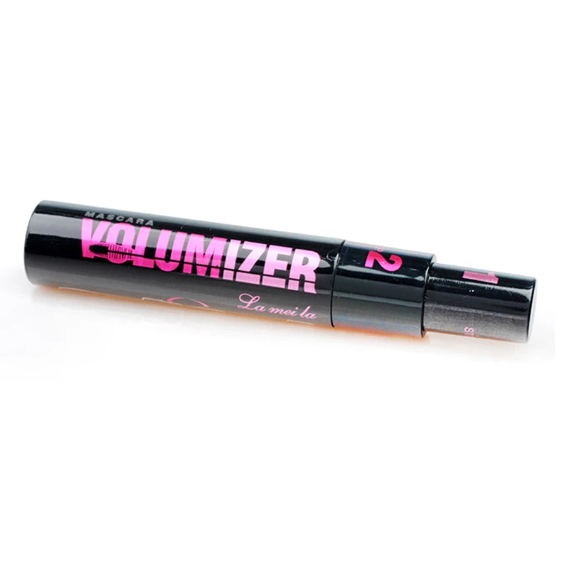 1PC 2in1 Black Double Purpose Mascara Waterproof Lengthen Lash Extension Sweatproof Curling Brushes Eye Fiber Mascara Eyelashes