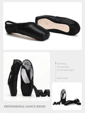 Child And Adult Ballet Dance Shoes Girls Ballet Pointe Shoes Professional With Ribbons Shoes Series Classic Woman Ballet Shoes