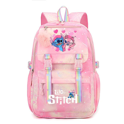 Mochila impermeable de gran capacidad de Lilo y Stitch para la escuela, bolsa de cosplay de anime kawaii, bolsa de viaje, regalo para estudiantes de escuela y niñas
