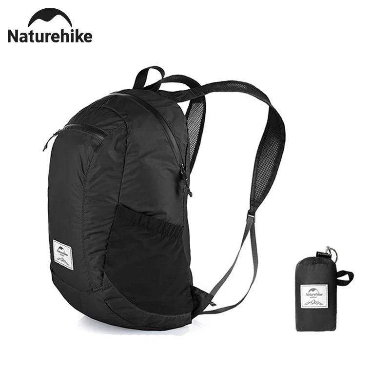 Naturehike New 30L Camping Backpack Large Capacity Portable Foldable Waterproof Shoulder Bag Outdoor Travel Hiking Picnic Bag