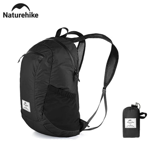 Naturehike New Camping Backpack 30L Large Capacity Portable Foldable Waterproof Shoulder Bag Outdoor Travel Hiking Picnic Bag