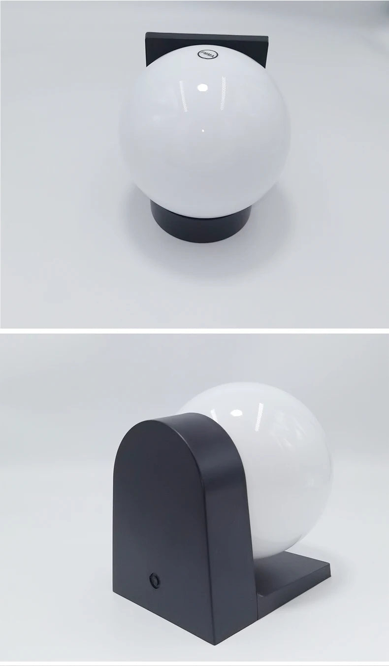 Outdoor Wall Lamp Balcony Bedroom Corridor Courtyard Lamp Acrylic Lamp Shade E27 Spherical Wall Lamp Upper and Lower Wall Lamp