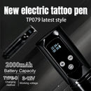 Wireless tattoo pen tattoo machine Motor Stroke 4mm LED 4 gears adjustable Suitable for novice tattoo artists tattoo supplies