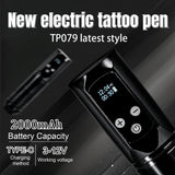 Wireless tattoo pen tattoo machine Motor Stroke 4mm LED 4 gears adjustable Suitable for novice tattoo artists tattoo supplies