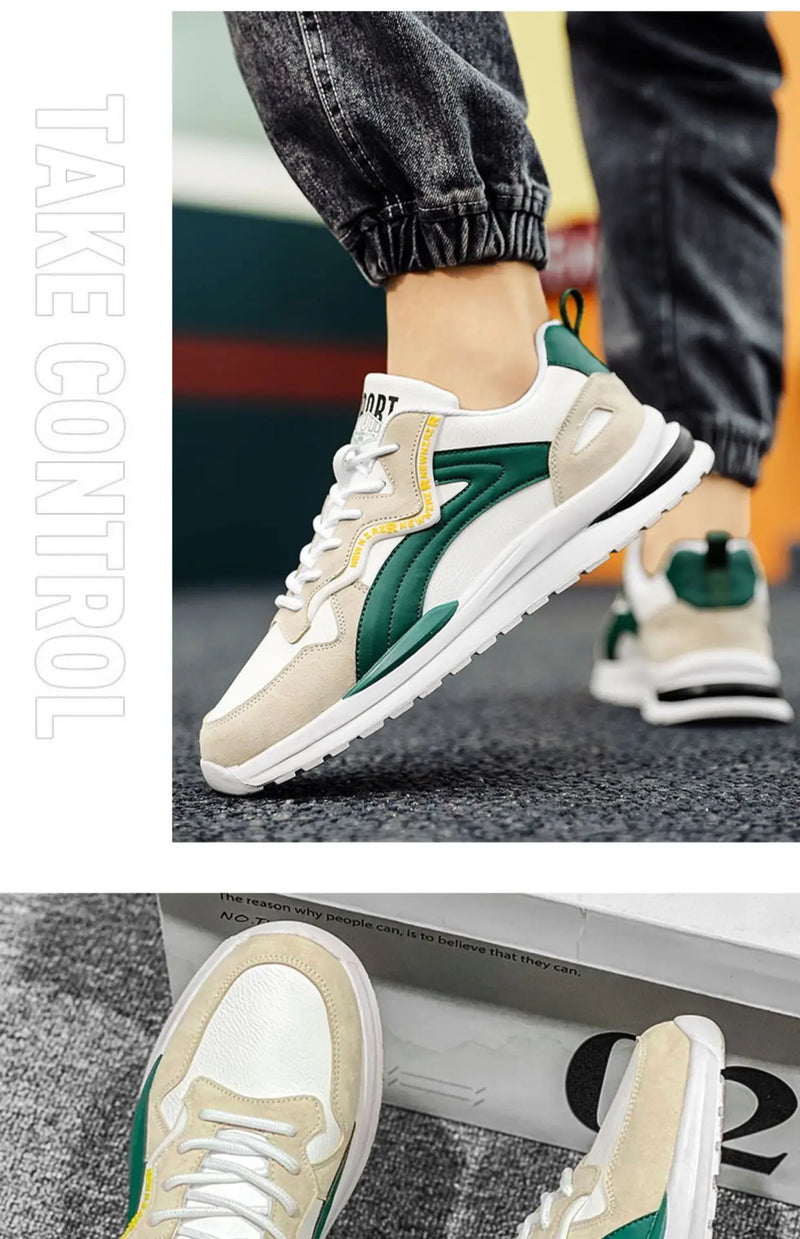 Oulylan Lightweight Running Shoes For Men 2024 Designer Mesh Casual Sneakers Lace-Up Male Outdoor Sports Tennis Shoe