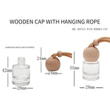 1Pc 8ML Conical Flask Empty Bottle Car Pendant Car Essential Oil Diffuser Fragrance Air Freshener Scent Perfume Bottle Ornament