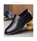 Leather Men Formal Shoes Luxury Brand 2025 Men's Loafers Dress Moccasins Breathable Slip-on Black Driving Shoes Plus Size 38-46
