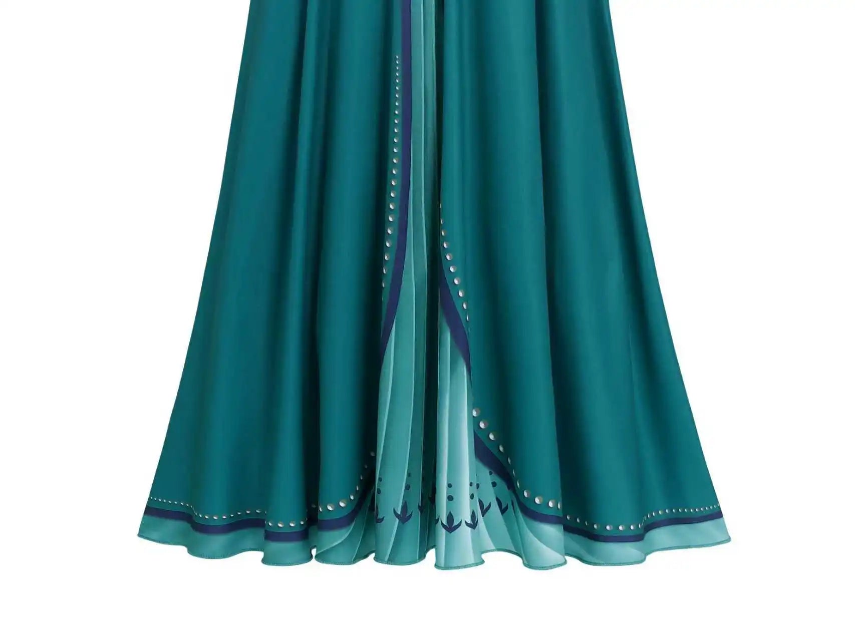Girls Party Elegant Dresses Anna Princess Girl Cosplay Costume Dark Green Dress With Cloak Carnival Party Kids Birthday Clothes