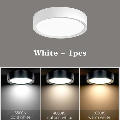 220v conduziu a luz de teto 5w 10 15 18 superfície montada downlight lâmpada do teto para sala estar cozinha holofotes luzes do painel