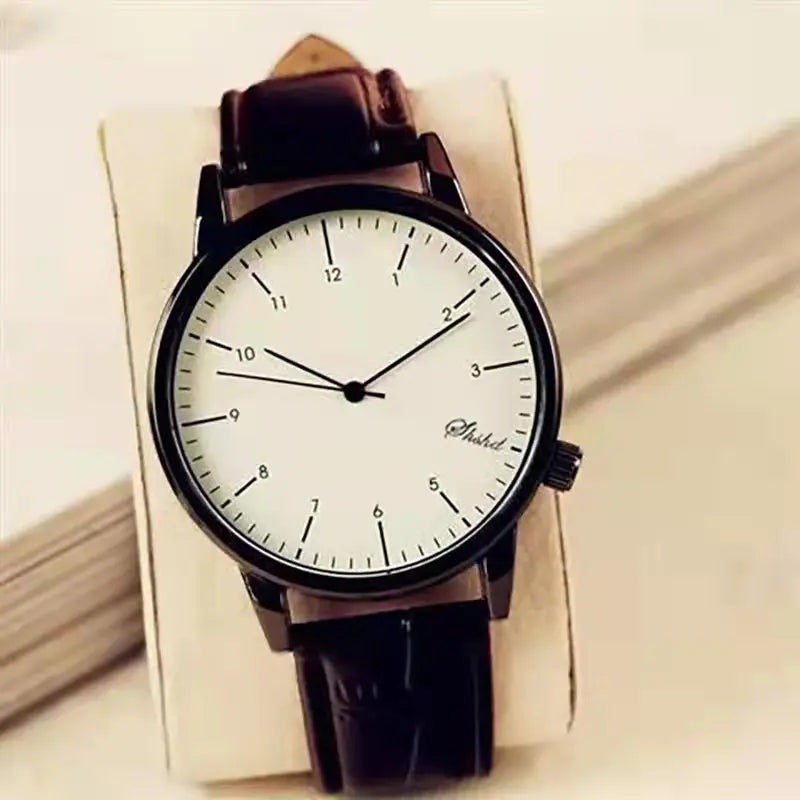 Fashionable casual men's calendar belt quartz watch military watches men table calendar watc Big dial students watch