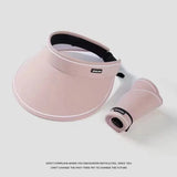 New Sun Hat Women's UV Protection Sun Hat Summer Empty Top Cap Large Brim Outdoor Cycling Face Shade Hat Woman