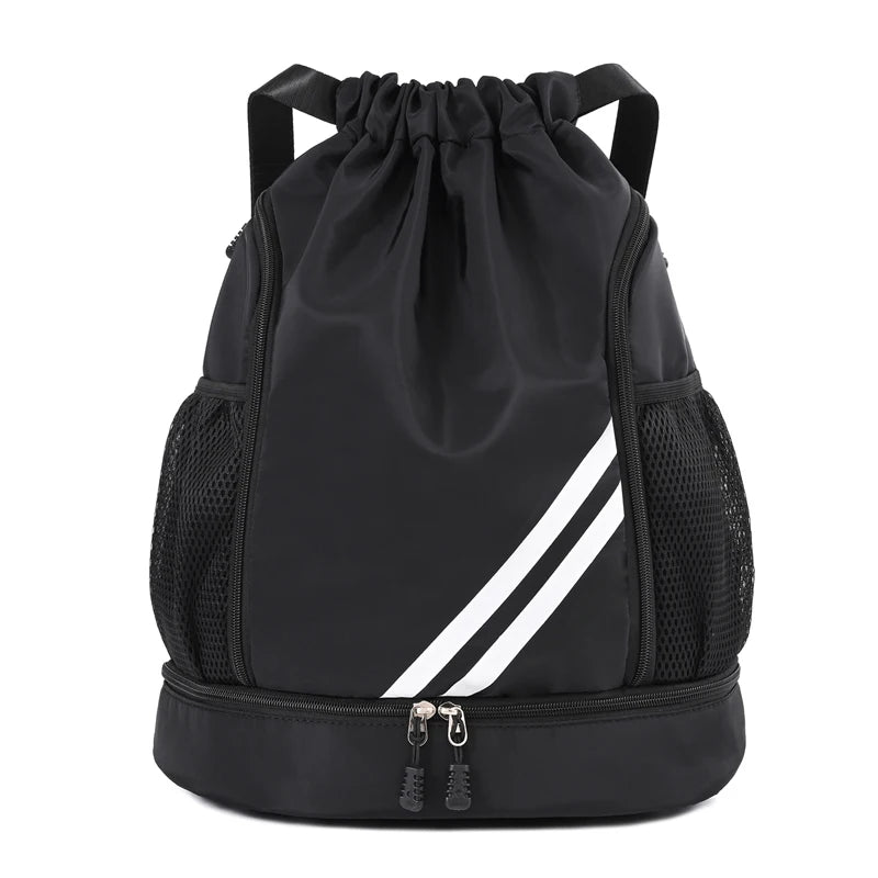 Mochila deportiva con cordón para gimnasio, para mujer y hombre, para baloncesto, fútbol, ​​fútbol, ​​entrenamiento, deportes al aire libre