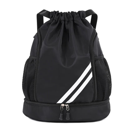 Mochila deportiva con cordón para gimnasio, para mujer y hombre, para baloncesto, fútbol, ​​fútbol, ​​entrenamiento, deportes al aire libre