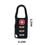 5/1pcs Mini Portable Suitcase Password Locks Anti-theft Lock Buckle Convenient Bag Cabinet Lock Student Dormitory Door Locks