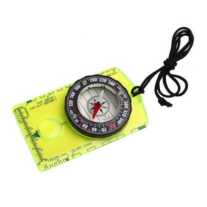 Brújula de orientación impermeable para lectura de mapas, brújula de placa base para actividades al aire libre, senderismo, caza, navegación, acampada, equipo de supervivencia.