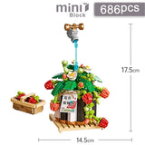 DIY Flower Vase Succulent Cactus Snow Lotus Potting Plants Gardens Building Blocks Model MINI Bricks Kids Sets Kits Toys