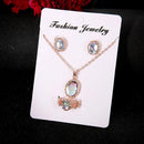 1 Set Jewelry Set Stylish Vintage Amazing Charming Necklace Earrings Ring Jewelry Set for Daily Life