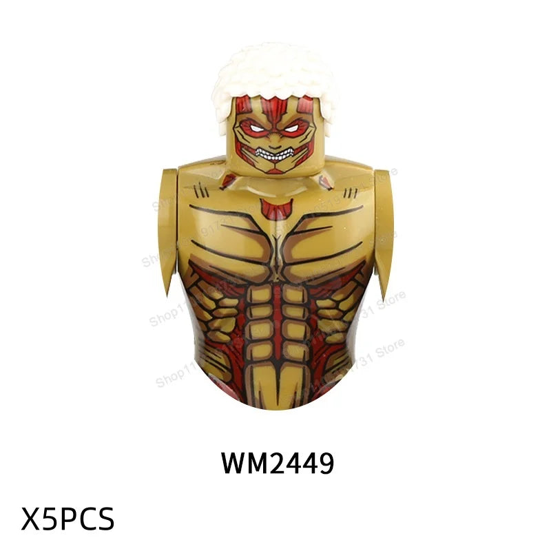 Movie Game Mini Action Figures Big Size Building Block Mecha Assembled Accessories Figure Building Block Toy For Children Gifts