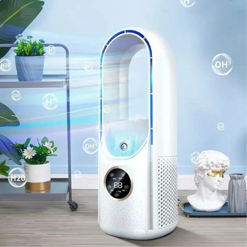 Xiaomi Mijia Portable Air Conditioner Electric Fan USB Cooler Bladeless 6 Speeds Silent Timed Air Conditioner Cooling Humidifier