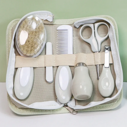 Baby Care Kit six-piece baby nasal inhaler Nail clipper brush file Comb scissors set daily cleaning and care accessories for bab