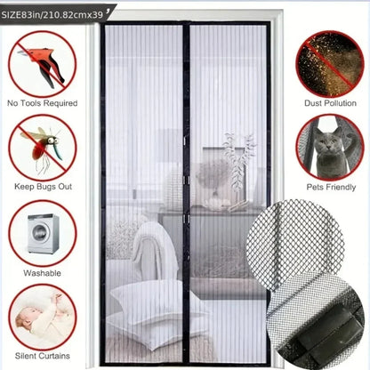 Magnetic Door Window Mosquito Net Insect Screen EcoFlow Anti Bug Curtains Home Garden Outdoor Protection Door Curtain