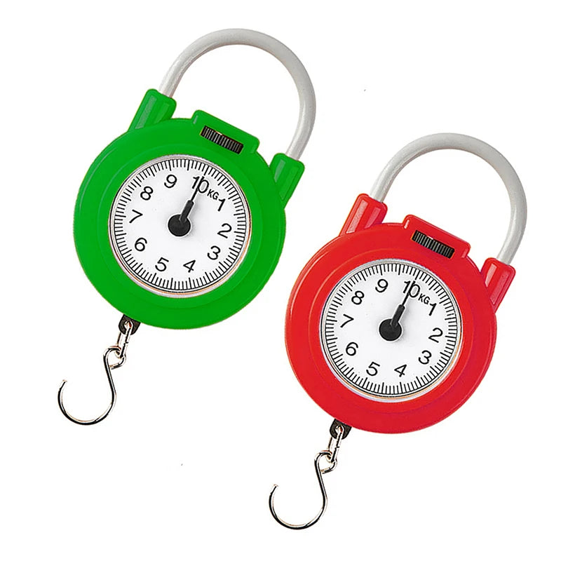 {MAX-114}10kg Portable Hanging Mechanical Scale Fish Luggage Kitchen Scale Hanging High Precision Digital Hand Held Spring Scale