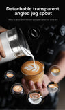 HiBREW Milk Frother Frothing Foamer Chocolate Mixer Cold/Hot Latte Cappuccino Fully Automatic Milk Warmer Cool Touch M1A