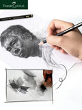 Faber-Castell 8/12pcs Set Matte Sketch Pencil Art Graphite For Sketch Black Lead Writing Drawing Graphite Pencils Supplies