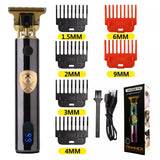 T9 LCD Electric Hair Trimmer Oil Shaving Head Electric Clipper Engraving Electric Clipper Hair Precision Trimmer for Men Care