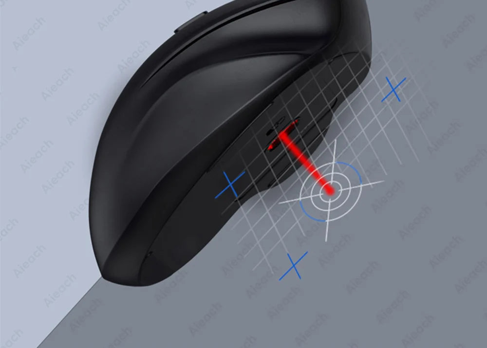 Dual Mode Wireless Computer Mice 1600 DPI Rechargeable Ergonomic Bluetooth Mouse For Laptop/Notebook/iPad/Tablet/Mac/Chromebook