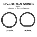 Anti-Slip Silicone Steering Wheel Cover - Universal Fit, Soft & Odorless Fits 14''/15'' Wheels, Durable & All-Season