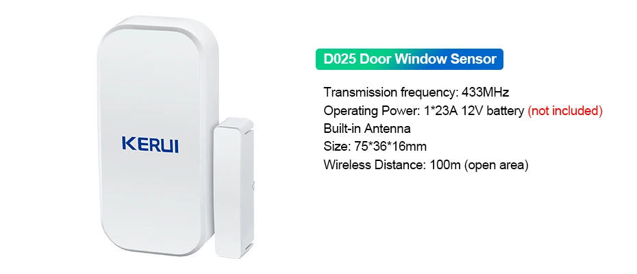 KERUI WIFI GSM Alarm System Kit W202 Home Security Protection Tuya Smart Support Alexa with Motion Detector Door Opening Sensor