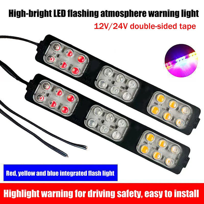 1PCS Truck LED Light Side Flashing Warning Emergency Indicator Lamp For Van Truck Motorcycle Pickup Offroad Decor Accessories