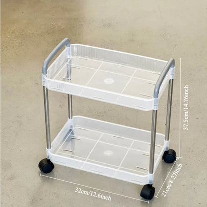 Trolley Bookshelf Kitchen Storage Rack Kitchen Corner Narrow Slit Storage Cabinet Bathroom Living Room Home Organizer