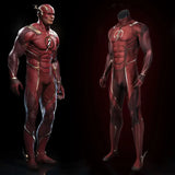 Red Barry Allen Cosplay Costume Adult Men Bodysuit Mask Full Set Halloween Zentai Suit Custom Made