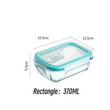 Glass Food Storage Containers Kitchen Organizer, Bento Lunch Boxes，Storage Vegetable Fruit Kitchen Accessories