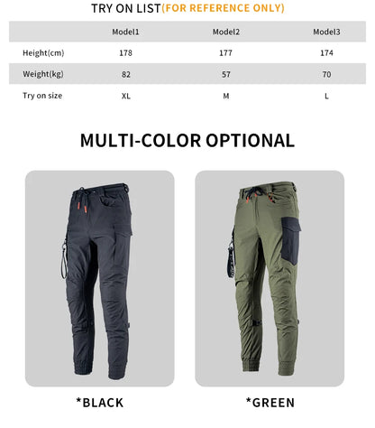SFK New Black Motorcycle Pants Riding Men Equipemt Summer Breathable Trousers With CE Protection Armor Wearing Gears Accessories