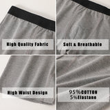 6Pcs Men Panties Cotton Underwear Soft Breathable Boxer Underwear Trendy Simple Hot-Selling Men's Boxer Underwear Fashion Pop