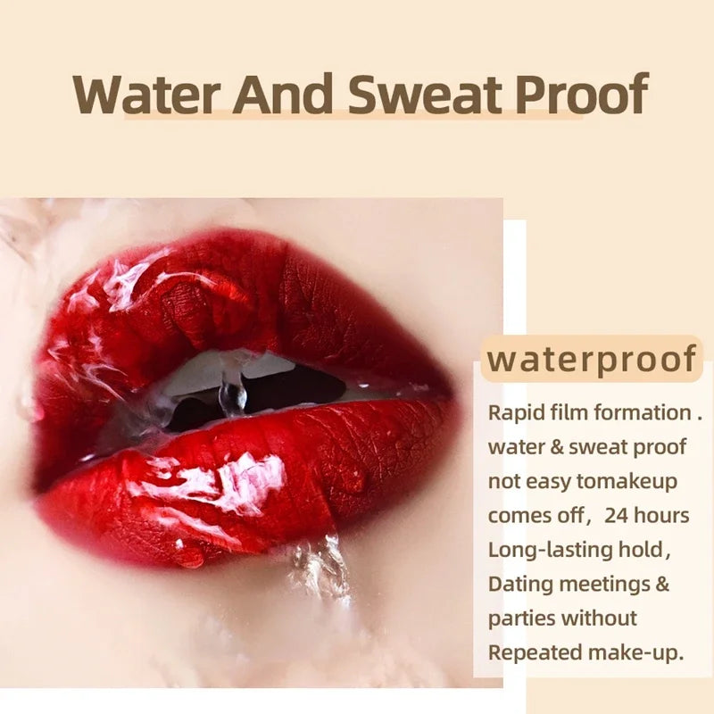 Nude Matte Lip Gloss 24 Colors Long-lasting Velvet Lipstick Waterproof Non-stick Cup Sexy Red Dark Lip Tint Makeup Cosmetic