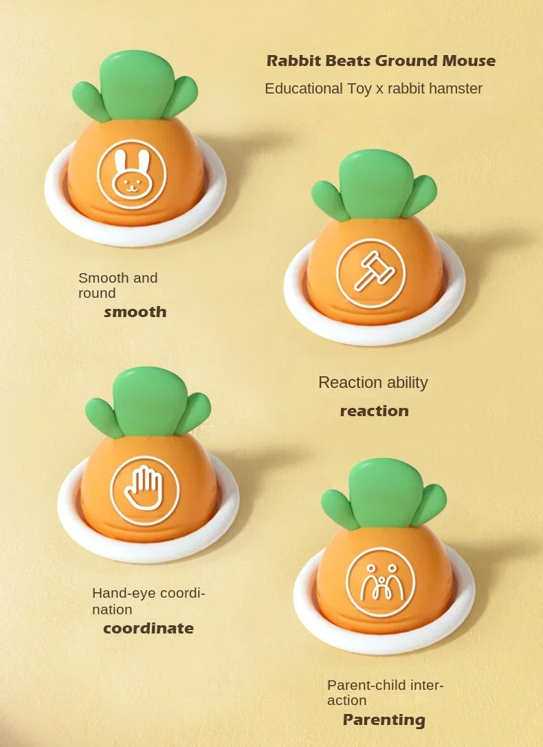 Cartoon Montessori Baby Toys Toddler Educational Birthday Gift Animal Theme Knocking Game Parent Child Board Hammering Game