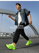 2025 New Men's Sneakers Thick Bottom Cushioning Running Shoes Athletic Training Carbon Plate Jogging Shoes Women's Tennis Shoes