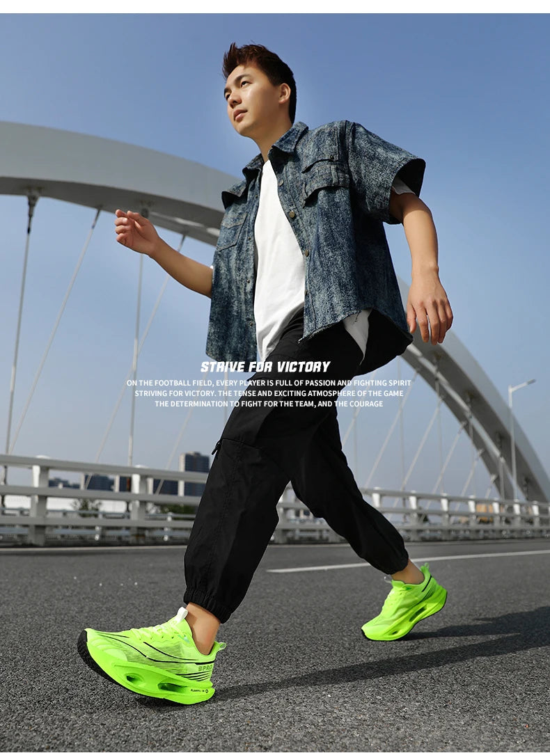 2025 New Men's Sneakers Thick Bottom Cushioning Running Shoes Athletic Training Carbon Plate Jogging Shoes Women's Tennis Shoes