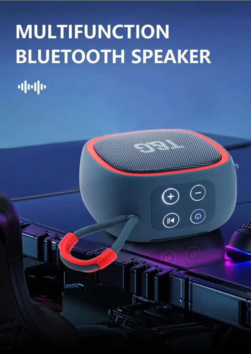 Altavoz Bluetooth inalámbrico para exteriores, subwoofer portátil, radio FM, caja de sonido de música, mini altavoz auxiliar Bluetooth, bocina Bluetooth, audio MP3 fuerte