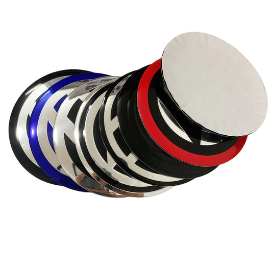 4pcs 40/50/60-90mm for Vehicle Wheels Car Wheel Center Stickers blue Silver Black Rim Caps Diameter Logo Hub Cover Badge Decals